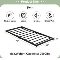 Low Twin Bed frame 