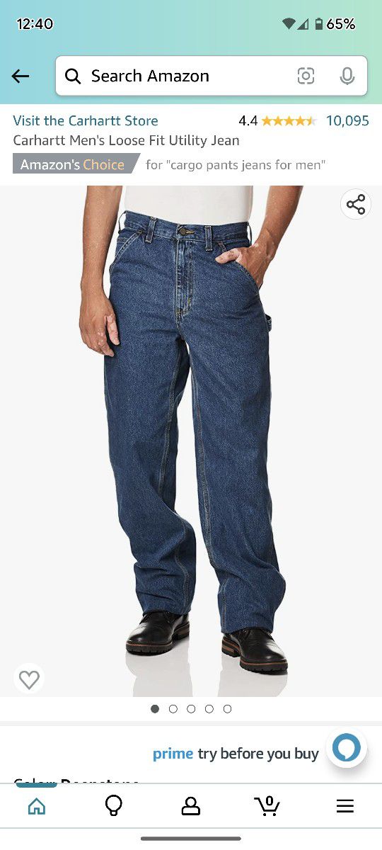 Carhartt Jeans Carpenter Pockets 33w30 