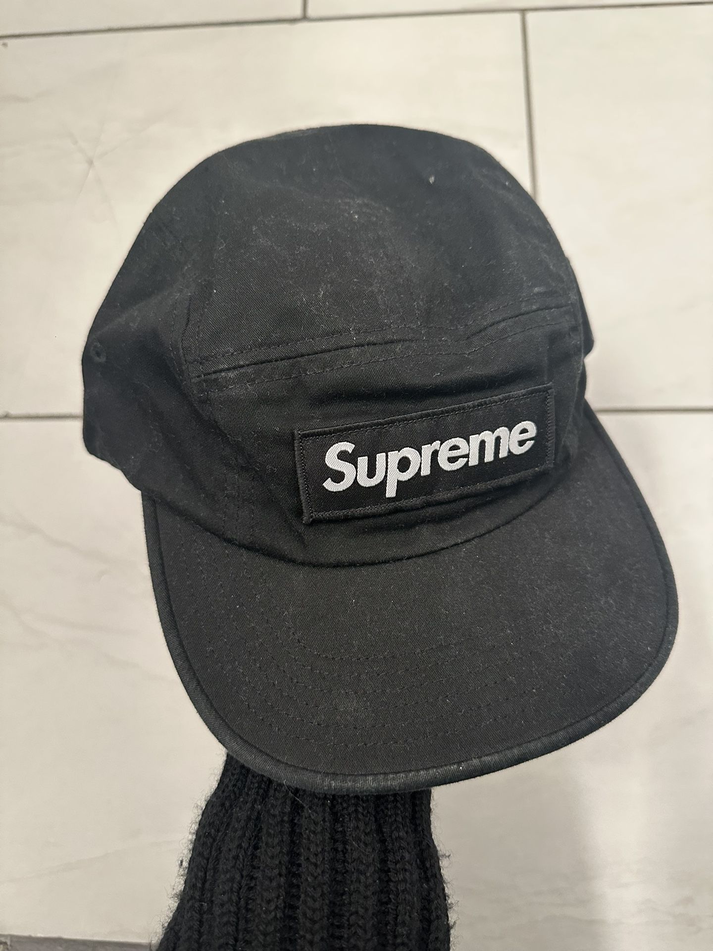 Black Supreme Box Logo Cap Designer β