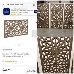 Plastic Decorative Privacy Screens