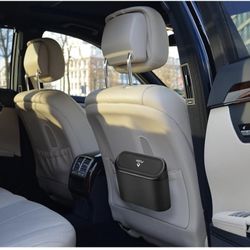 Ginsco 2 Pack Mini Car Trash Can with Lid