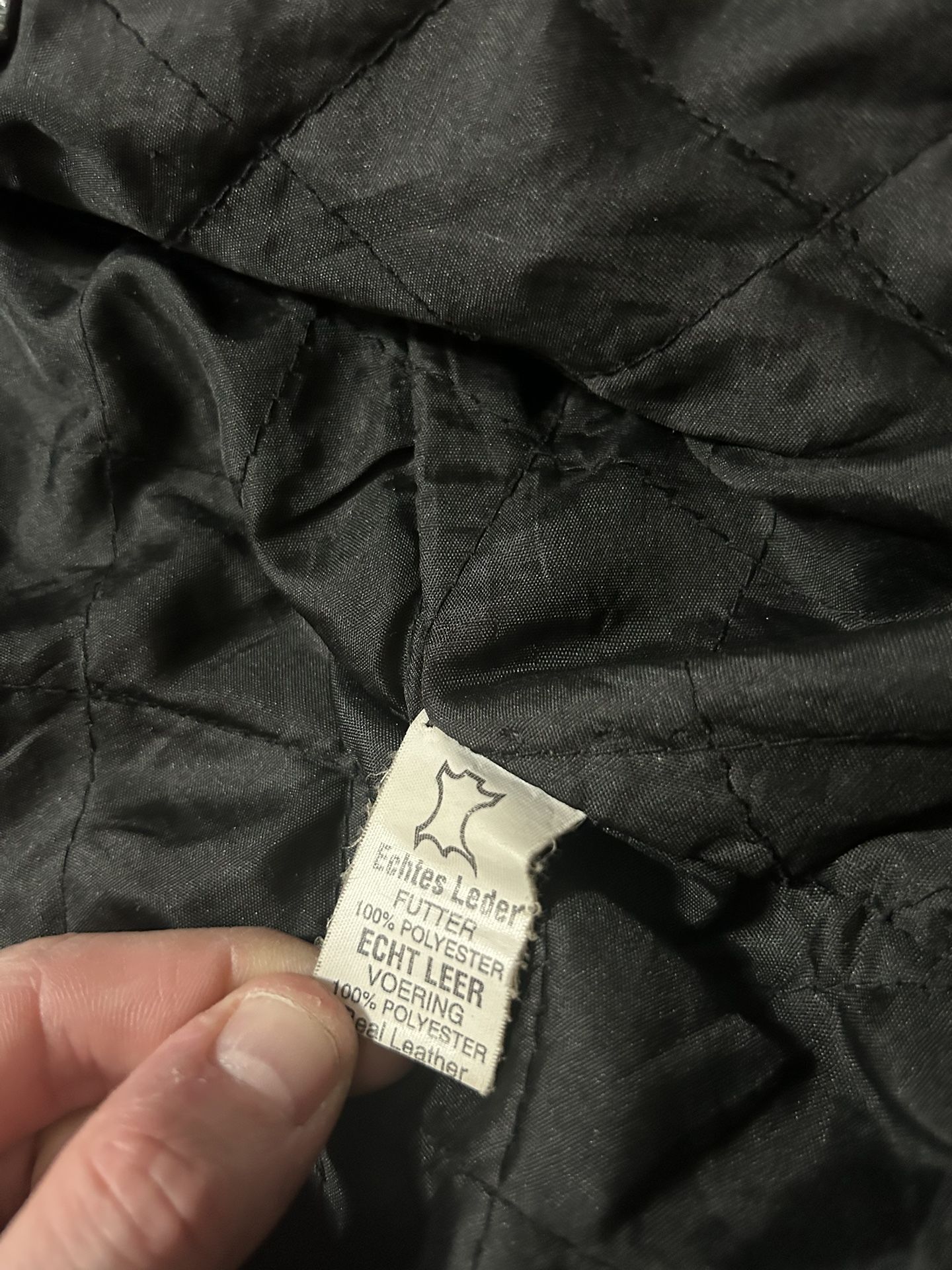 VTG JR WESTERN GENUINE LEATHER BLACK MOTORCYCLE LEATHER JACKET SIZE M/L