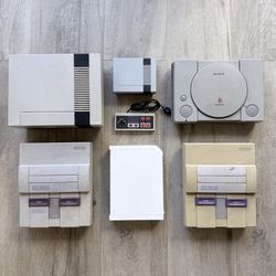 2 Super Nintendo (SNES), Nintendo (NES), Wii, & PlayStation (PSOne)