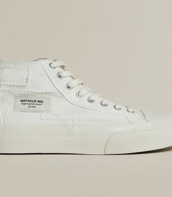 Article No. - O.G. CLASSIC PATCHWORK HIGH-TOP WHITE SNEAKERS Size 7W