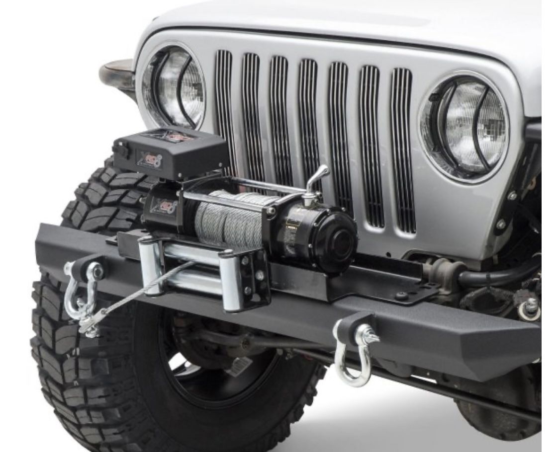 Brand new in box (several available) Heavy duty large winch mounting plate. Compare at $150-$200. Black powder coat. Off road or larger vehicles such