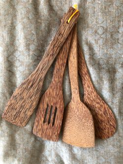 Kitchen tools, 4 pcs set (olive tree)