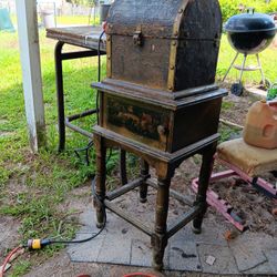 Antique chest. With Stand