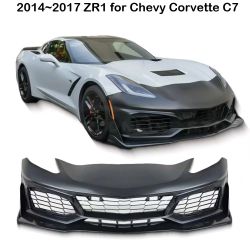 For 14-17 Chevy Corvette C7 Front Bumper Cover Conversion ZR1 Style OBO