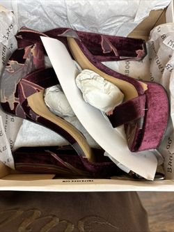 Bamboo VELVET SUEDE RED BORDEAUX HIGH HEELS