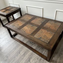 Pottery Barn Coffee Table & 1 End Table 