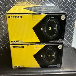 Pair Kicker CompC 44CWCS104 10” Subwoofers