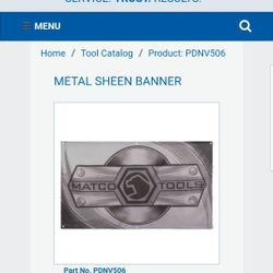 Matco Tools Silver Sheen Flags