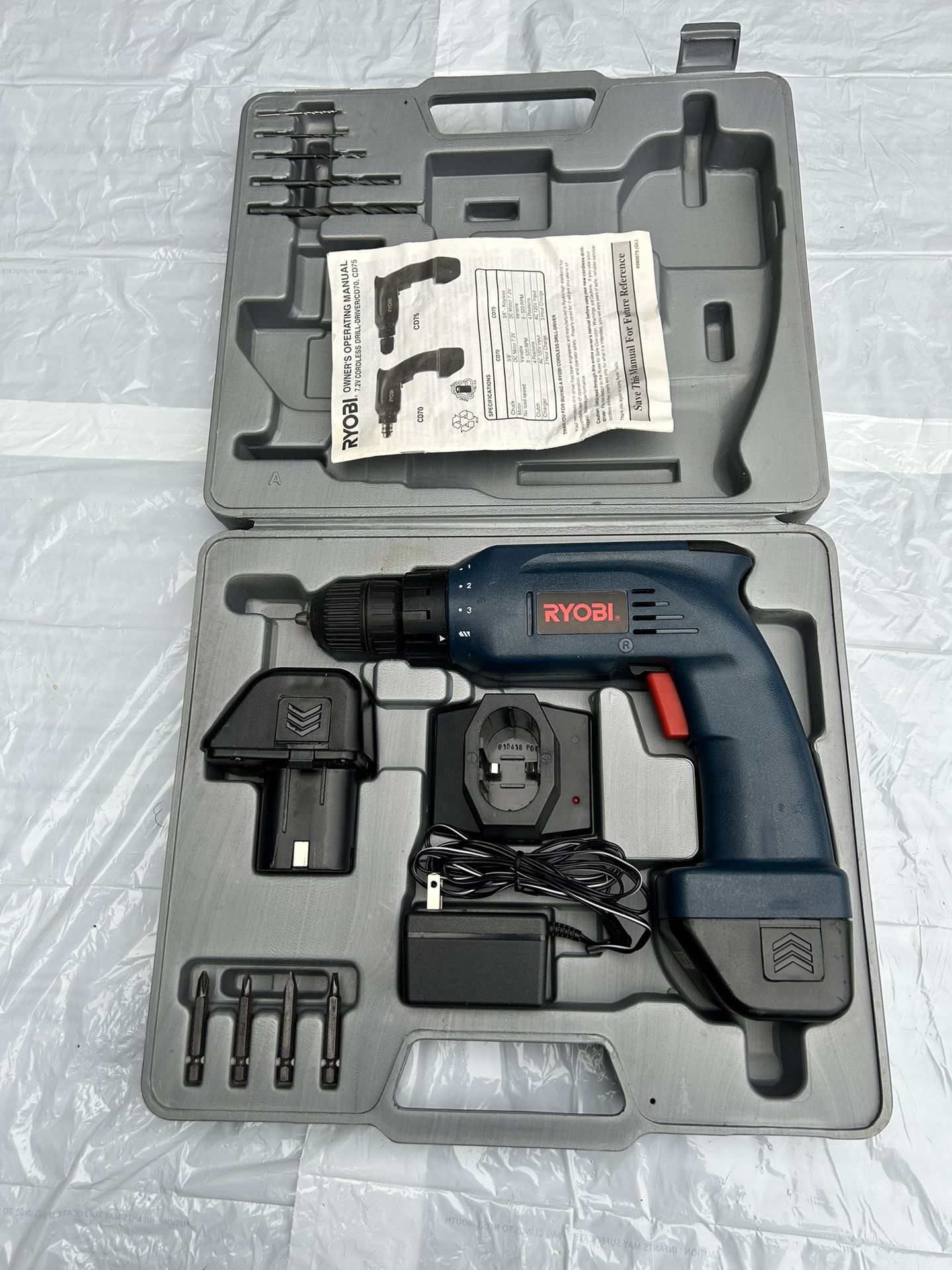 Ryobi 3/8” Cordless, Drill/driver