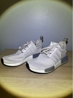 Adidas NMD R1 Sneakers - Light Gray/Taupe - Size 7.5