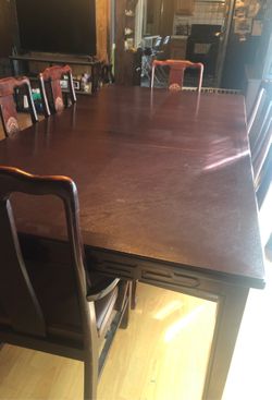 Cherrywood Dining Table /w China Cabinet