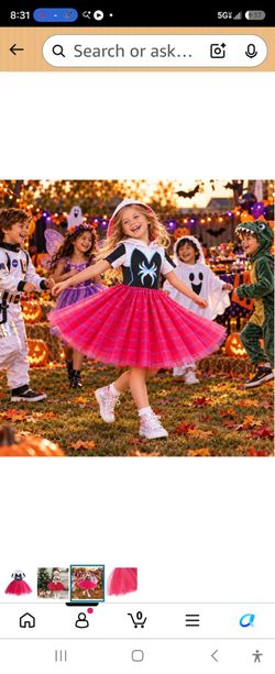 SIZE 2T-4T Marvel Spider-Gwen Ghost Spider Girls Hooded Dress for Toddler to Big Kids