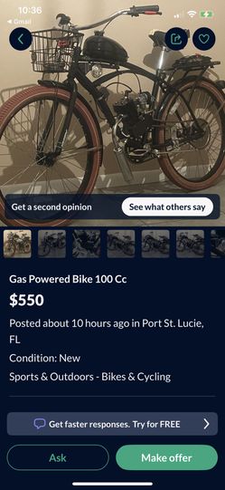 Gas bike scammer - Beware