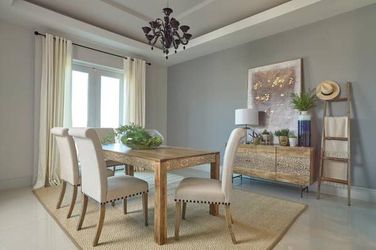 Dining Table with Hand Carvings on Apron ONLY $599! Lowest Prices Ever!