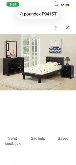 Twin bed frame black brand new never opened