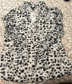 I.N.C. Dalmatian Print Blouse XL New with Tags