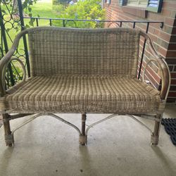 Rattan Loveseat 