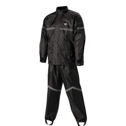 Nelson-Rigg Stormrider Rain Suit (Black/Black, XL)