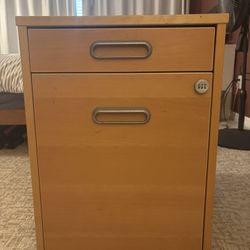 IKEA Filing Cabinet With lock - Birch