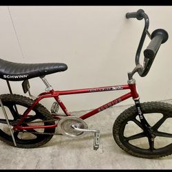 Schwinn Old School Red Bmx Bike Banana Seat Skyway Tuffs 