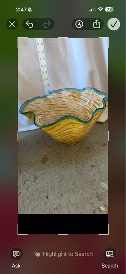 Glass bowl