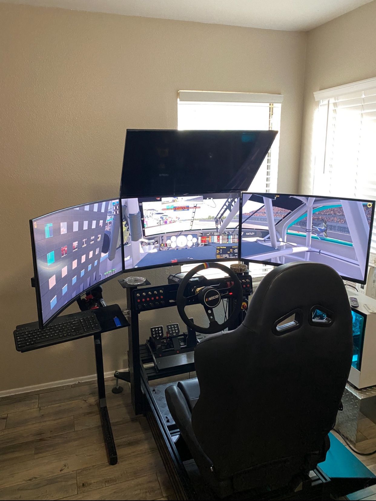 High End Racing Sim Rig. Triple Monitor, Just Add A PC.