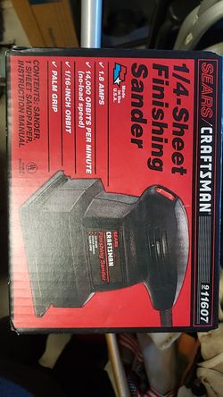 Craftsman finish sander