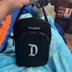 Disney Gothic D Logo Messenger Bag Unused