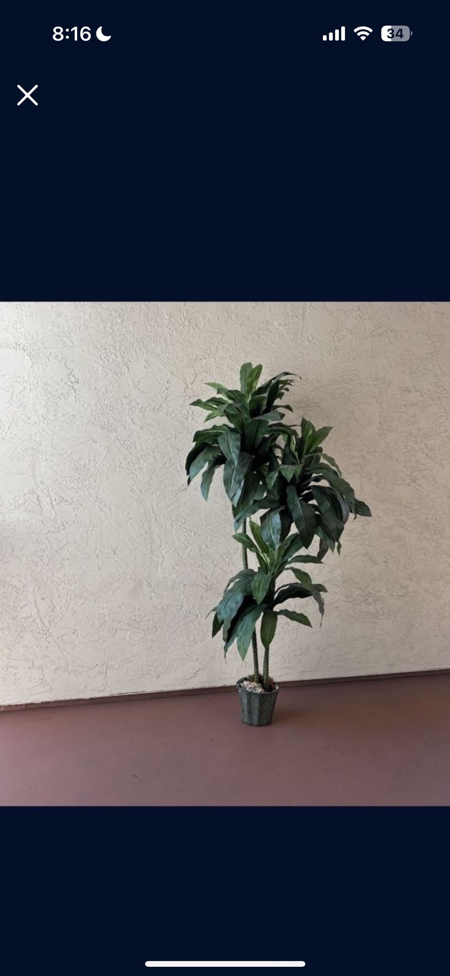 One Tall And Heavy 5.5 Foot Artificial Palm Tree Plant