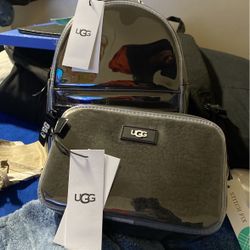Clear Fur Ugg Bookbag & Handbag