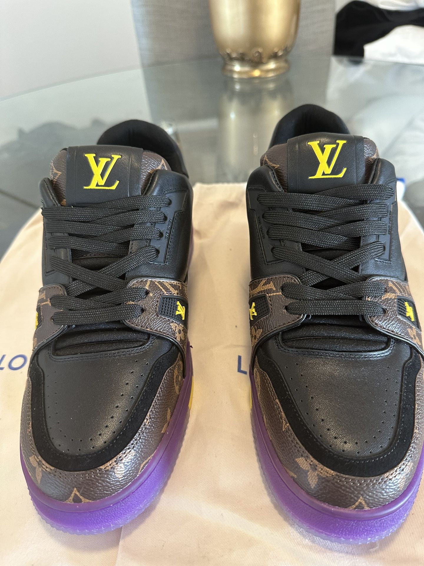 Louis Vuitton Mens Sneakers Black, Size 7 for Sale in Los Angeles, CA -  OfferUp