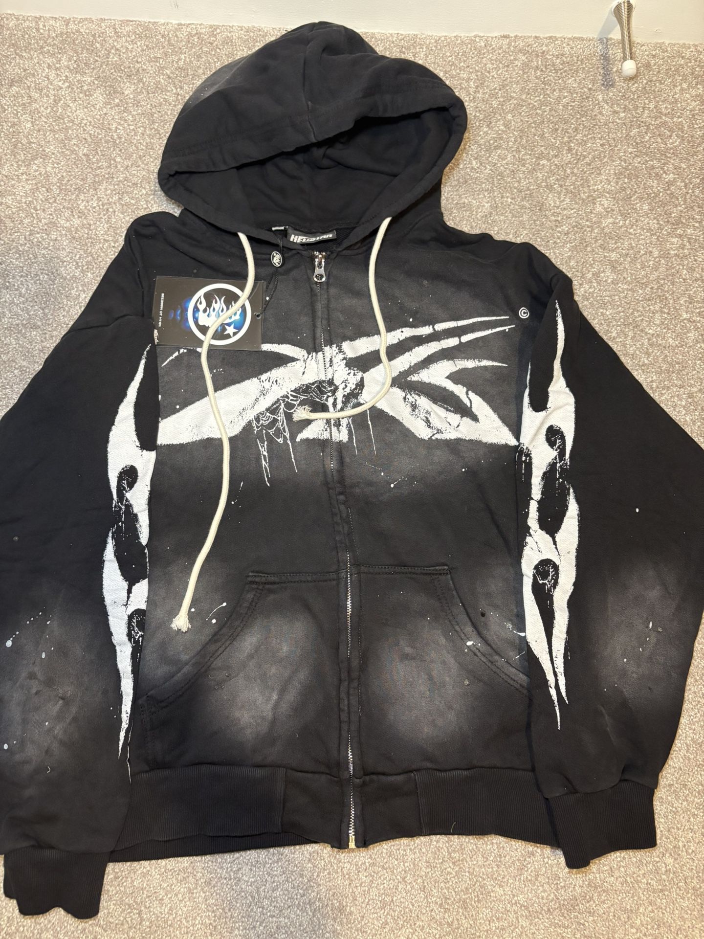 Hellstar Zip Up Hoodie SMALL