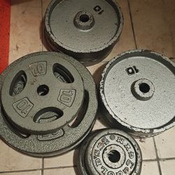 Standard Weight Plates  145 Lbs