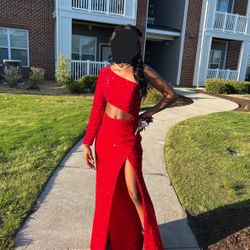 Prom dress, red, xs,