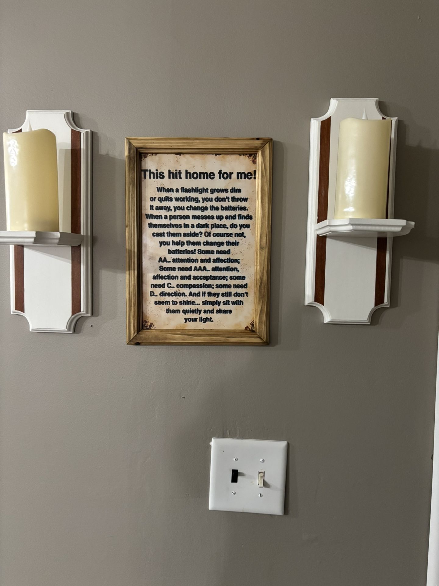 Wall Mount Candle Holders