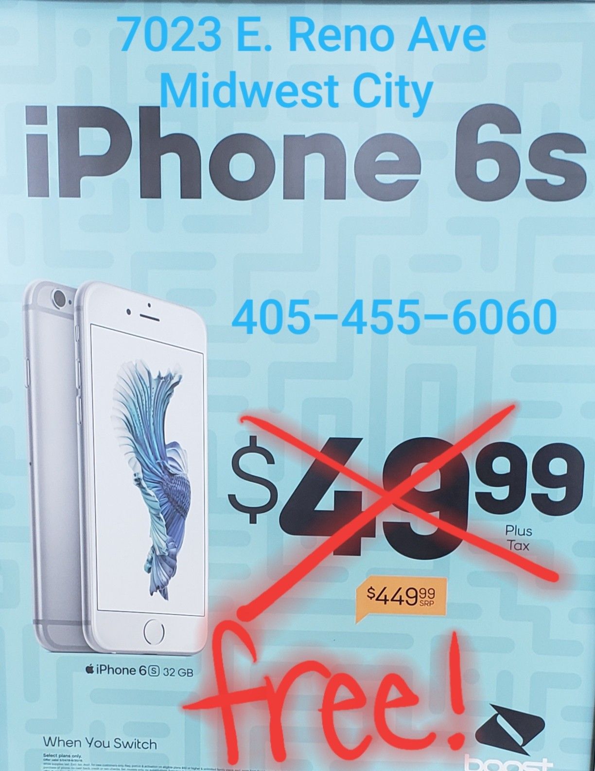 SWITCH TO BOOST MOBILE AND GET AN iPhone 6s FREE