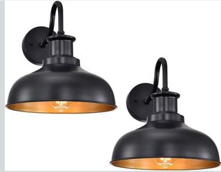 Pair of farmhouse outdoor wall sconces