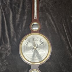 Vintage Airguide Wall Weather Station Thermometer Barometer & Hydrometer 