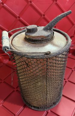 Antique Glass Kerosene Fluid Oil Lamp Filler Tool Ohio Lantern 1895 Bottle Can