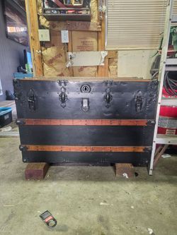 Vintage steamer trunk