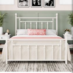 metal full size bed frame new just assembled 