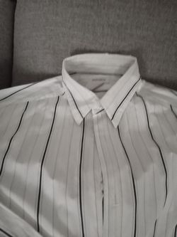 men's ling sleeve button front 2x