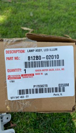 2020 Toyota Corolla LED Fog light