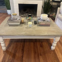 Pottery Barn solid wood coffee table