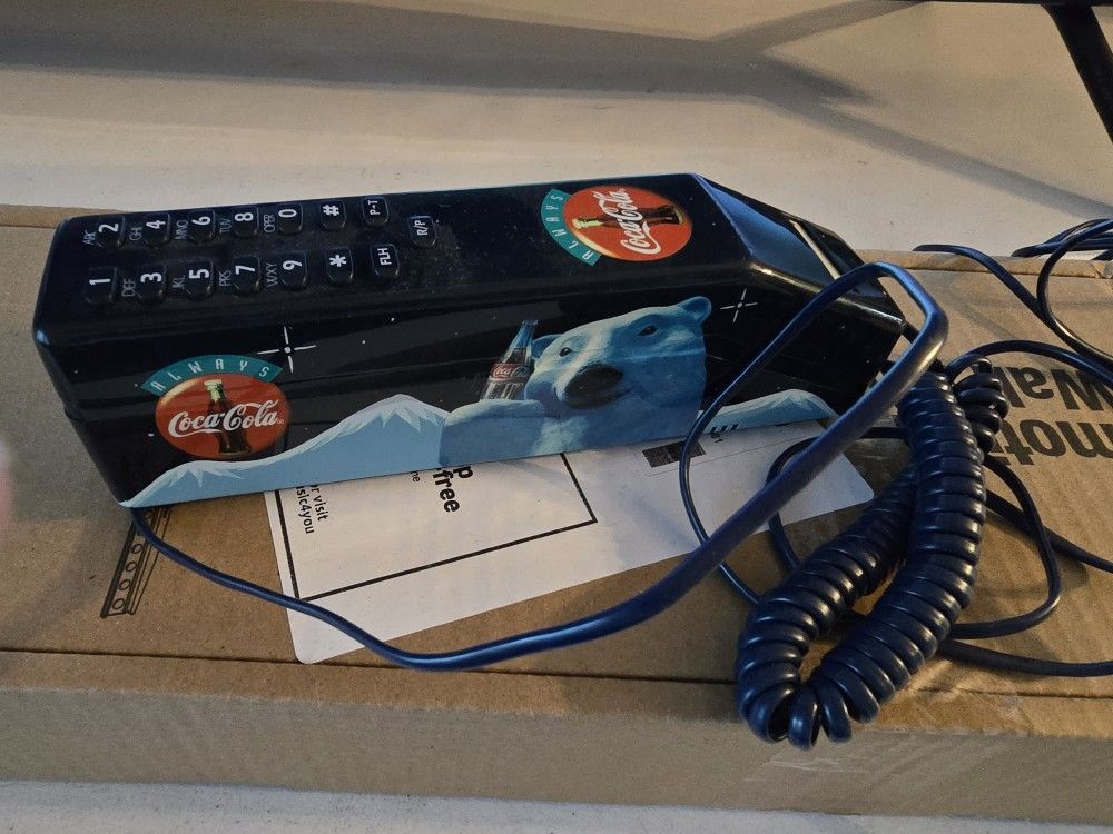Vintage Coca-Cola Polar Bear Phone
