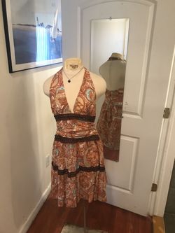 Mandee Paisley-Print Dress